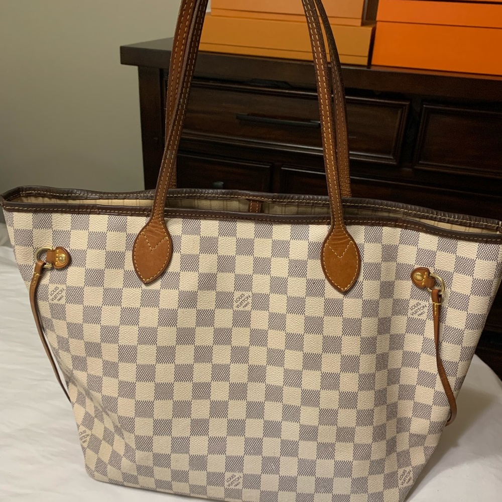 Louis Vuitton Neverfull MM damier azur